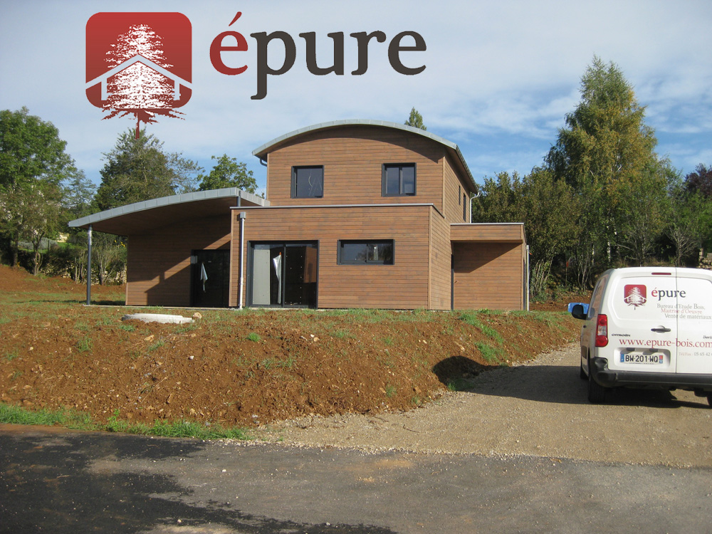 maison ossature bois douglas a concoures epure construction bois