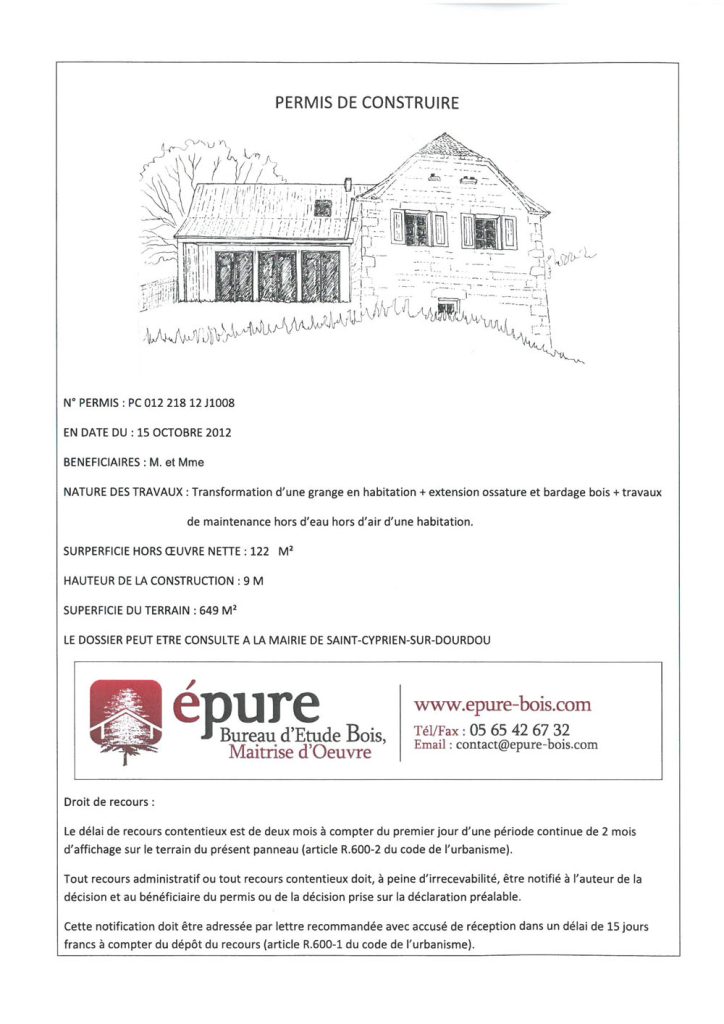 panneau PC extension ossature bois epure construction bois